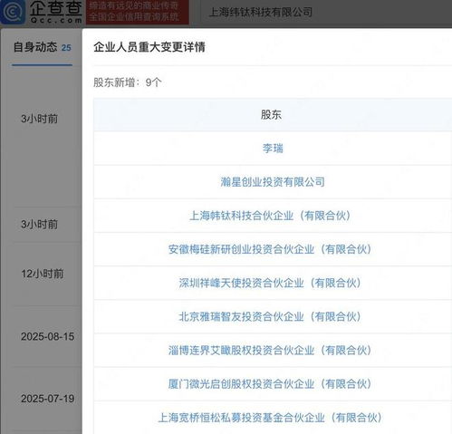 小米旗下瀚星創投入股緯鈦機器人，加速人工智能行業應用布局